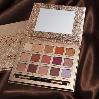 

15 Colors Pressed Matte Glitter Eyeshadow Pallete With Brushes Pigmented Eye Shadow Palette Waterproof Woman Cosmetic