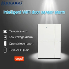 Tuya – capteur de porte/fenêtre intelligent sans fil, wi fi, 433Mhz, détecteur magnétique, fonctionne avec Amazon Alexa et Google Home 