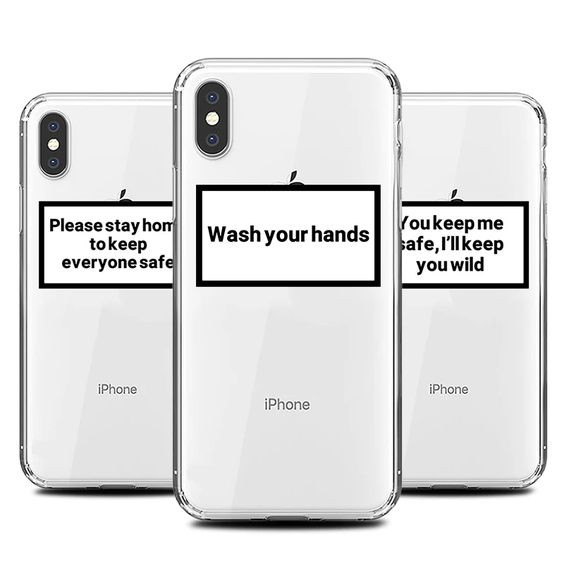 

Wash Your Hands Phone Case for IPhone 6s 7 8 11 Plus Pro X XS MAX XR Cool Cases Soft Silicone Fitted TPU Back Accessories Cover