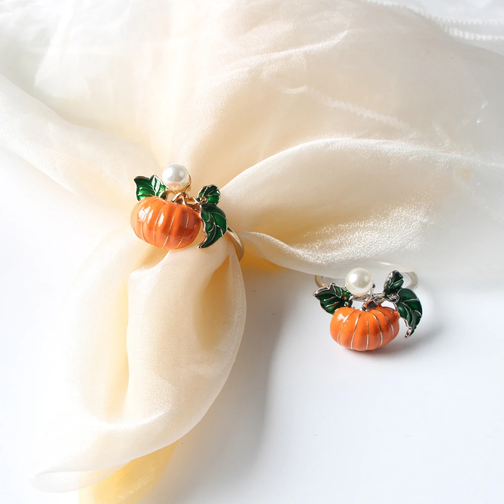 

New Boutique Lemon Grape Pumpkin Fruit Napkin Buckle Napkin Ring