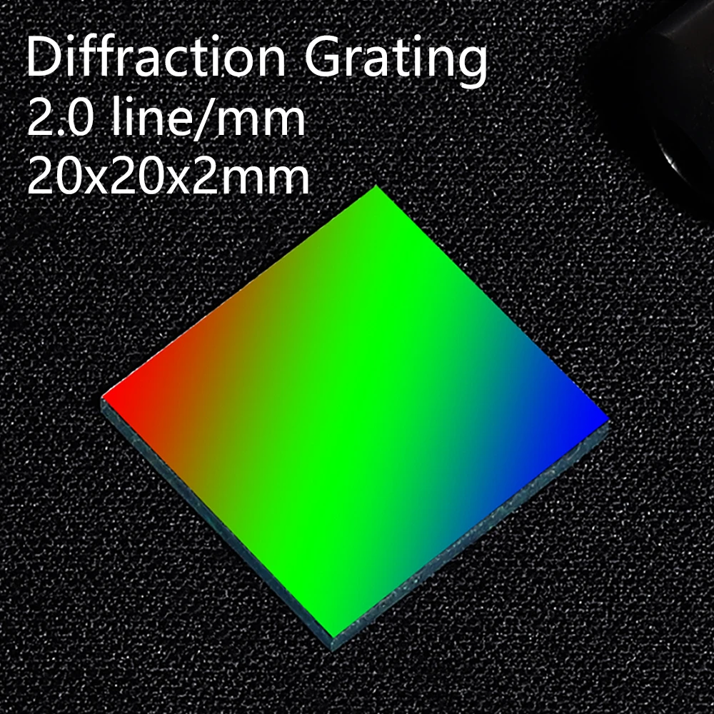 

Holographic diffraction grating Ultra low density 2 lines 1mm optical instrument Teaching demonstration Spectroscopic analysis