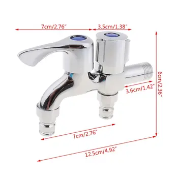 

Multifunctional Washing Machine Faucet Double Outlet Dual Connector Water Tap