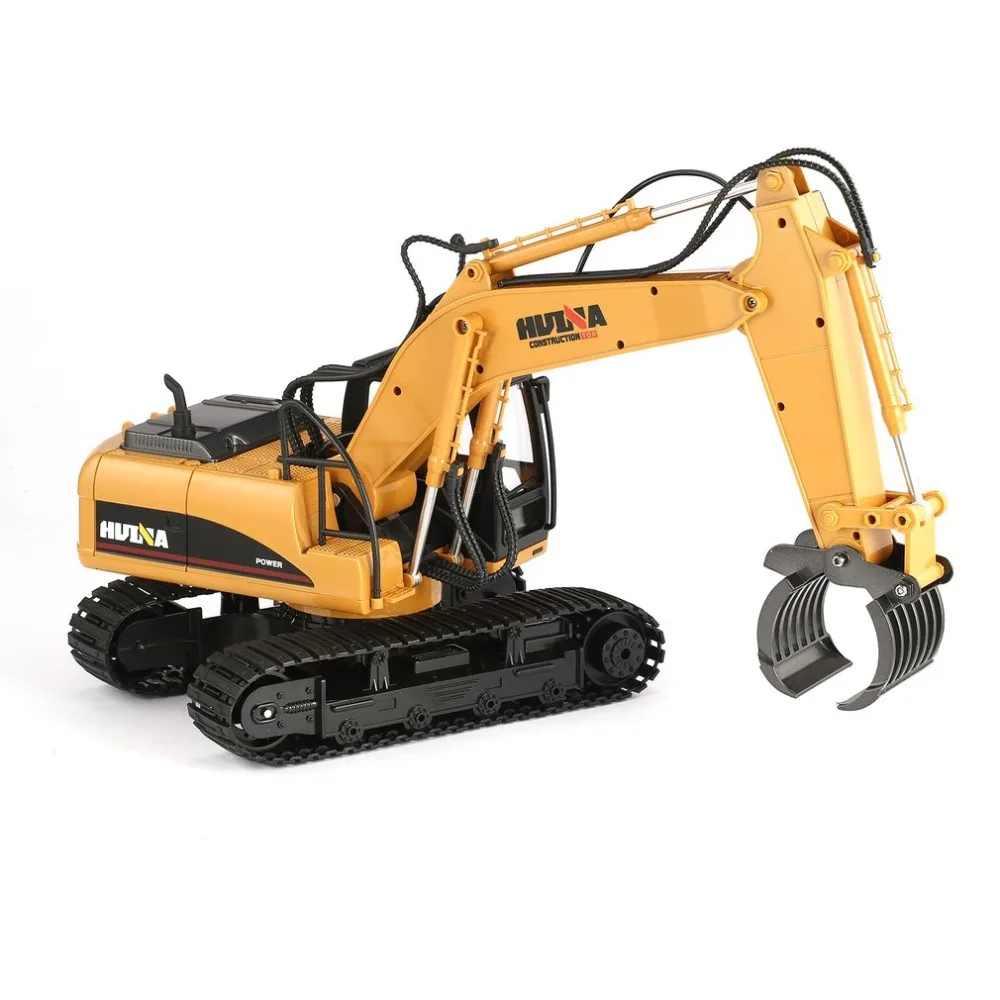 HUINA 1570 1/14 2,4G RC Лесоматериалы металлические Grab древесины 16ch Инженерная грузовик на гусеничном ходу игрушка машина RTR строительная техника с светильник игрушки