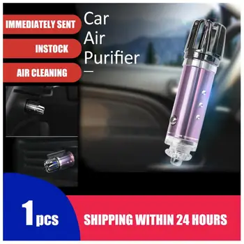 

Car Mini Purifiers Air Cleaner Negative Ion Generator Low Noise Formaldehyde Smoke Dust Remover Car Interior Accessories