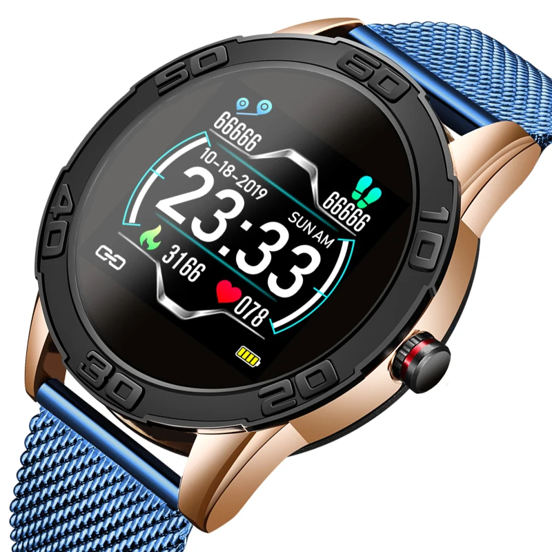 

LIGE 2019 New Smart Watch Men LED Screen Heart Rate Monitor Blood Pressure Fitness tracker Sport Watch waterproof Smartwatch+Box