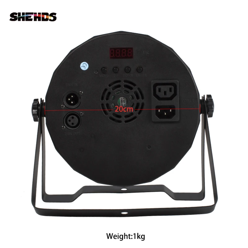 4 шт. SHEHDS LED Flat Par 9x10W + 30W RGB Light ing 3 в 1 Светодиодный светильник DMX512 Диско s