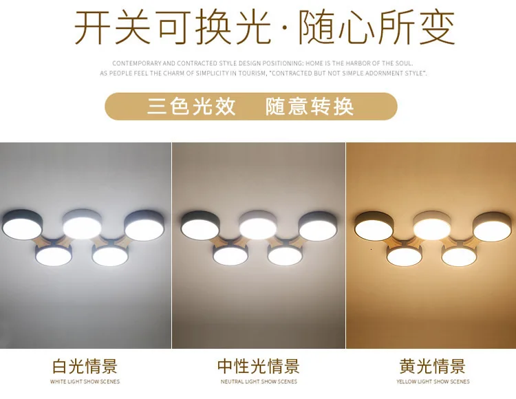 Acylic Ceiling Lights Square Rings For Living Room Bedroom Home AC85-265V Modern Led Ceiling Lamp Fixtures lustre plafonnier