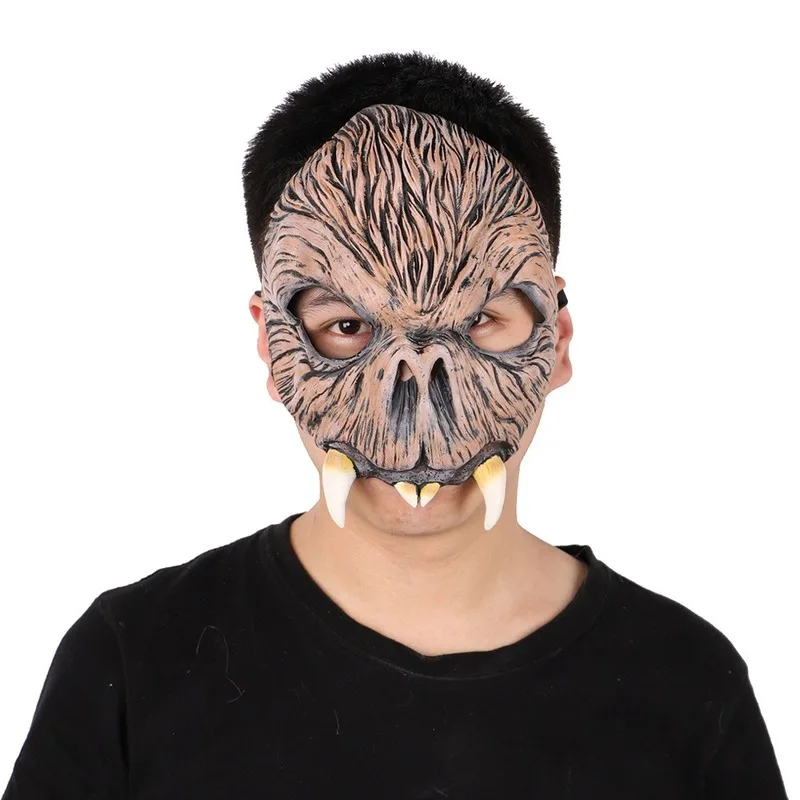 Funny Halloween Party Mask Masquerade Cosplay Costume Props Zombie Undead Latex Full Face Mask Increase Festive Atmosphere