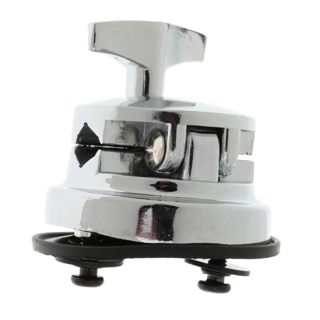 Durable Zinc Alloy Single Hole Drums Base Plate Drum Tom Mount Bracket Rack Clamp Percussion Accessory