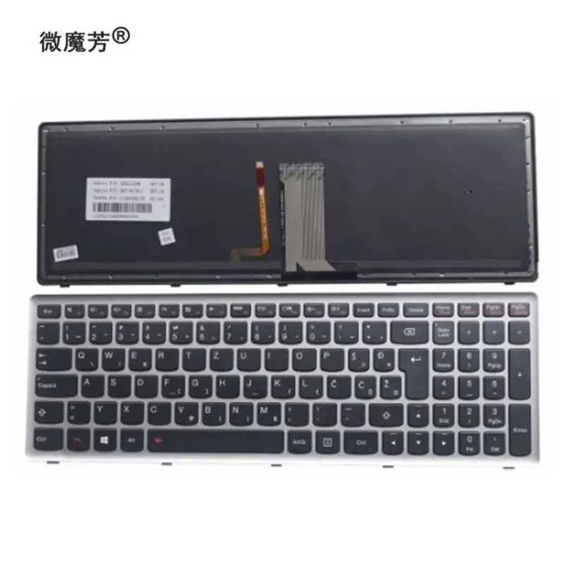 Новая клавиатура с подсветкой для ноутбука lenovo Ideapad Z710 U510 SV