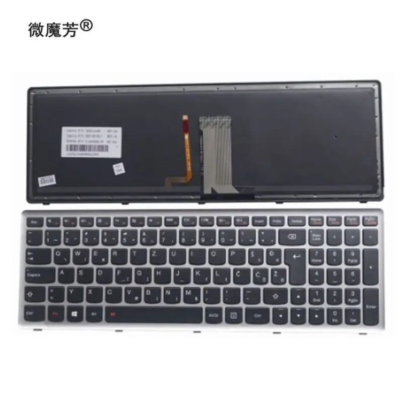

New backlight keyboard for Lenovo Ideapad Z710 U510 SV laptop keyboard