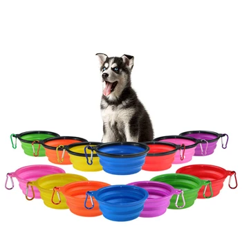 

Silicone Folding Pet Bowl Travel Dog Cat Feeder Outdoor Pet Walking Water Food Bowls Small Medium Dogs Cats Eating Plate