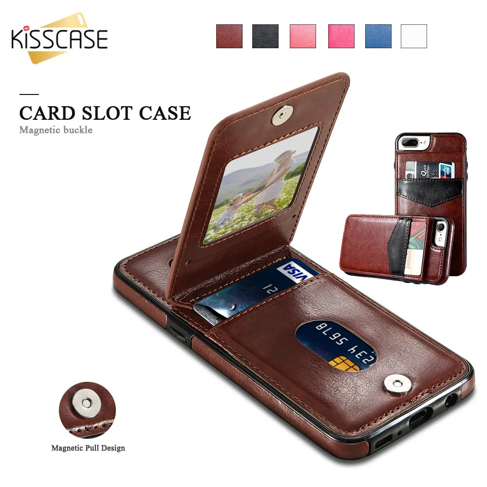KISSCASE Вертикальный кожаный чехол для iPhone 11 Pro Max X XS XR слот для карт держатель чехол для iPhone 8 7 6 6S Plus Funda