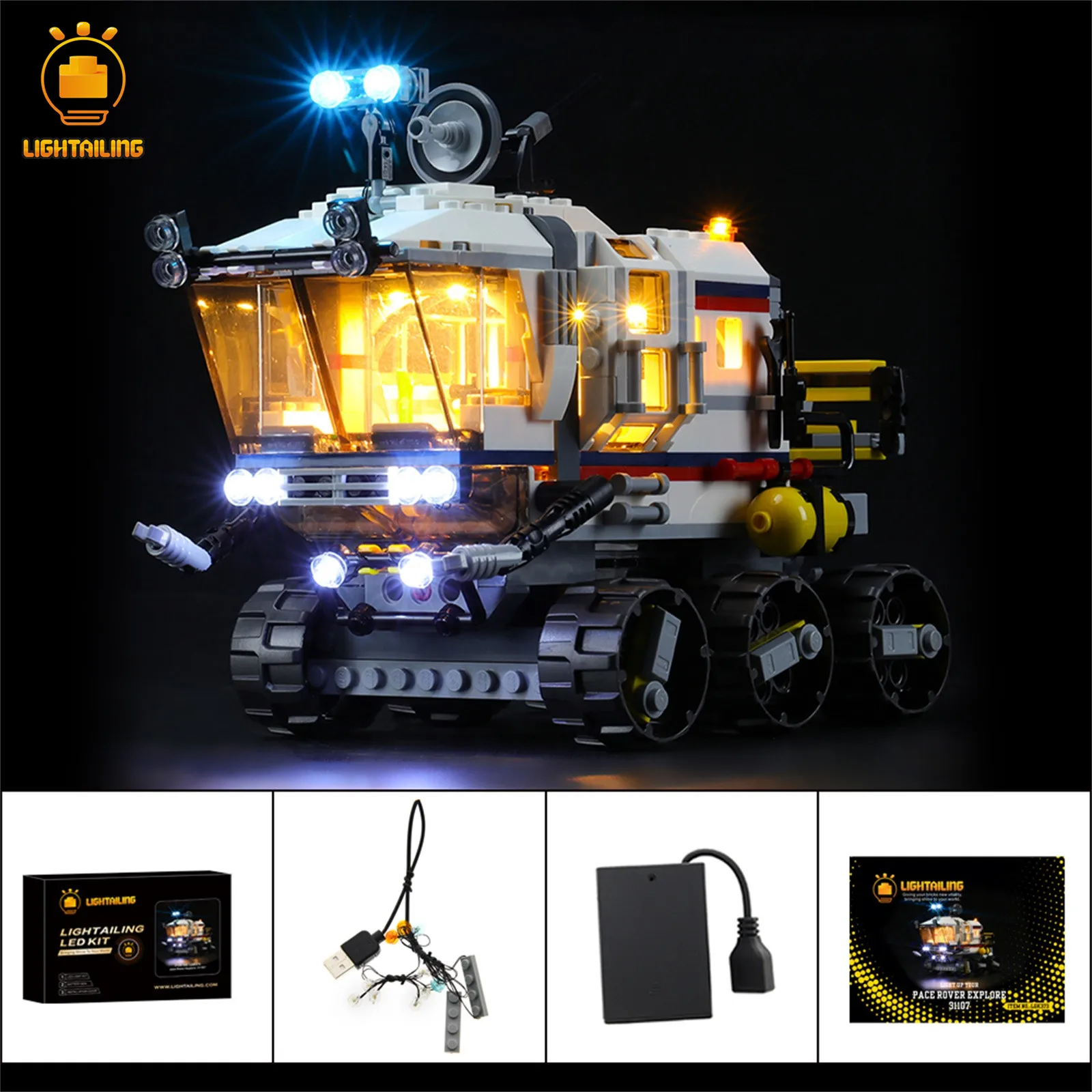 LIGHTAILING LED Light Kit For 31107 Space Rover Explorer Toys Toy Building Blocks Lighting Set | Игрушки и хобби