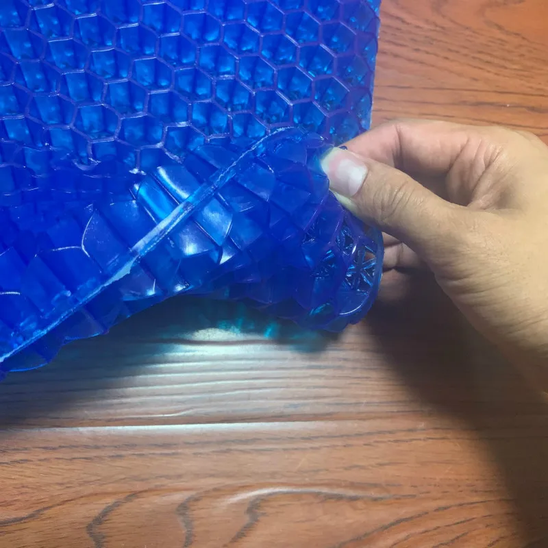 3D Breathable Chair Sitter Latex Silicone Gel Cushion Honeycomb Summer Ice Cool car Cushion Orthopedic Seat Pad Drop shiping 6