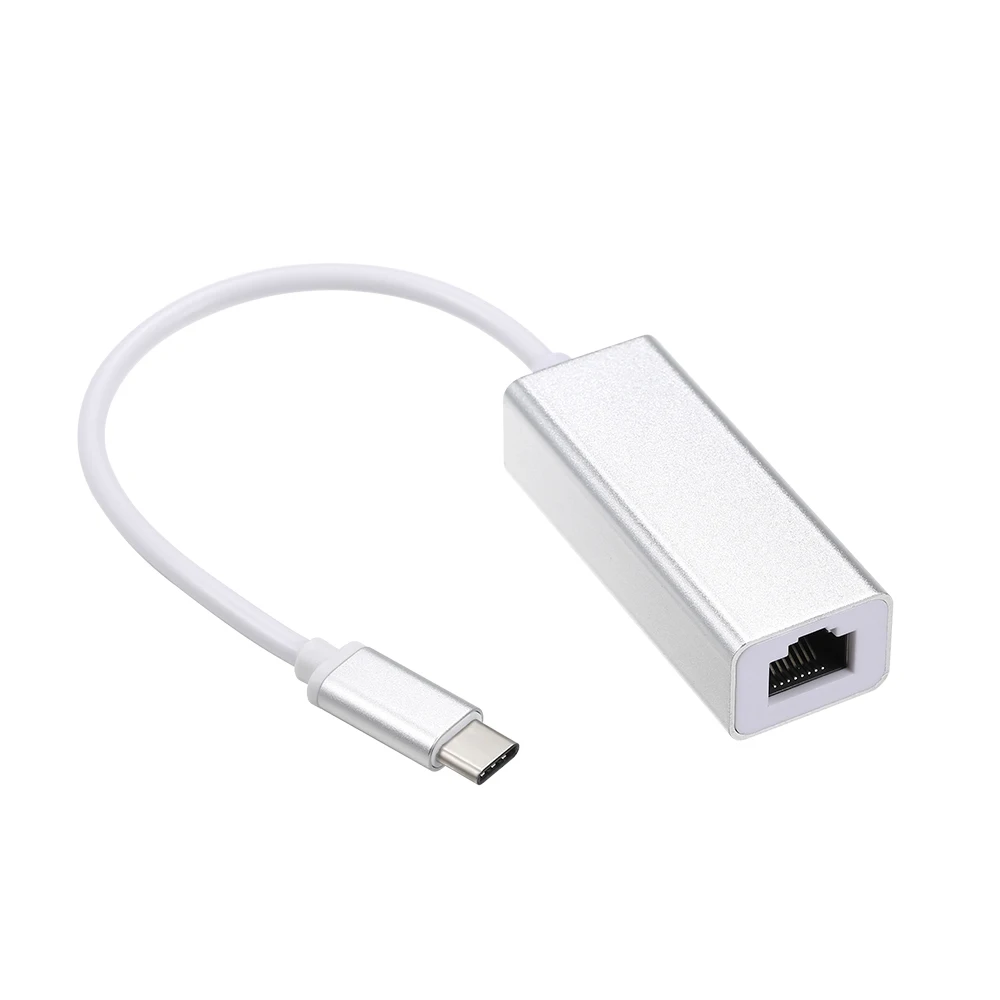 Ethernet адаптер USB2.0 type-C внешняя сетевая карта до 10/100/1000 Мбит/с гигабитный RJ45 Ethernet адаптер для настольного ноутбука