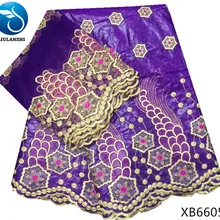 LIULANZHI фиолетовая африканская ткань Riche парча 5+ 2 ярдов швейная ткань хлопок базин ткань для вечерние XB66