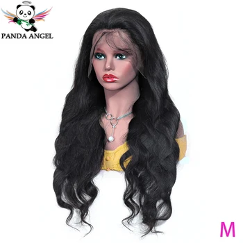 

Panda 13*4 Lace Front Human Hair Wigs Pre Plucked 13*6 Malaysian 150% Density Body Wave Lace Front Wigs For Black Women Remy