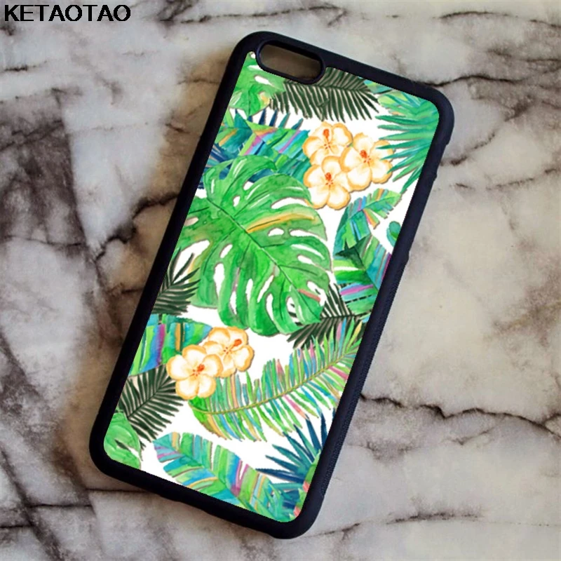 Темно-серый KETAOTAO Weeds leaves Green leaf Phone Cases for iPhone 4S SE 5C 5S 6S 7 8 Plus X XS XR 11 Pro Case Soft TPU Rubber Silicone - Цвет: Темно-серый