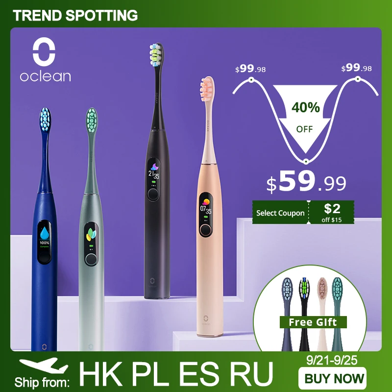 Oclean X Pro Sonic Electric Toothbrush Adult Waterproof Ultrasonic automatic Fast Charging Tooth Brush With Touch Screen Oclean X Pro Sonic Electric Toothbrush Adult Waterproof Ultrasonic automatic Fast Charging Tooth Brush With Touch Screen