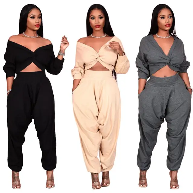 Two piece set women two piece outfits 2 piece set women outfit winter clothes 2020 tracksuit club outfits for female plus size 1
