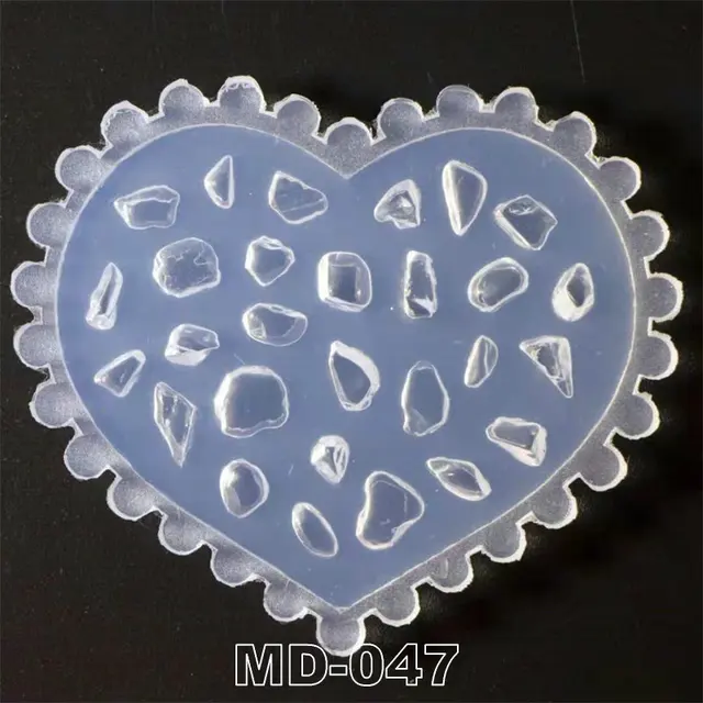 3D Carving Silicone Nail Mold Stamping Template Camellia/Shell/Bow Tie/Star Pattern DIY UV Gel Acrylic Crystal MD040-MD051 MD-047