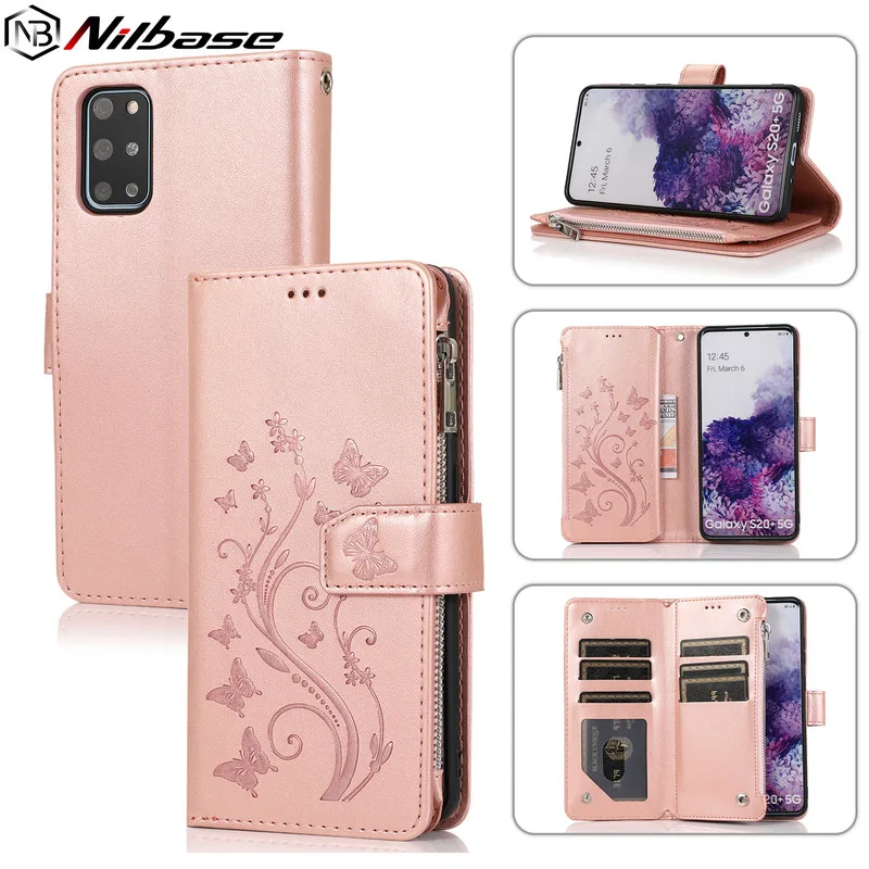 

Leather Wallet Case For Samsung Galaxy S20 Ultra S10E S10 S9 S8 Plus S7Edge Flip Matte Card Stand Note 8 9 10pro 20 Phone Coque