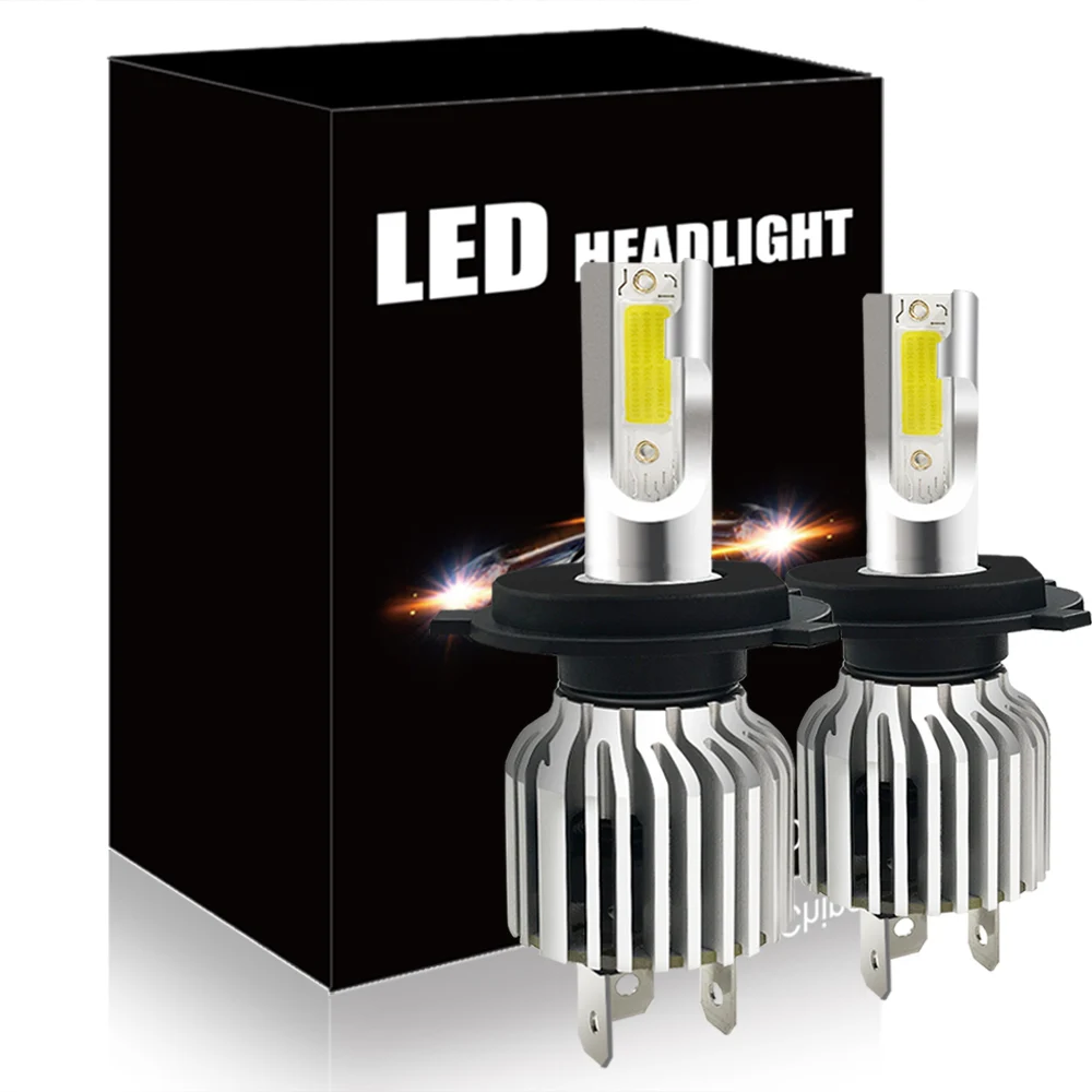 

DXZ 2Pcs turbo H4 LED Bulb super luces led H4 high and low lamp h4 led lamps for car lights Auto Fog Lights 12V led automotivo