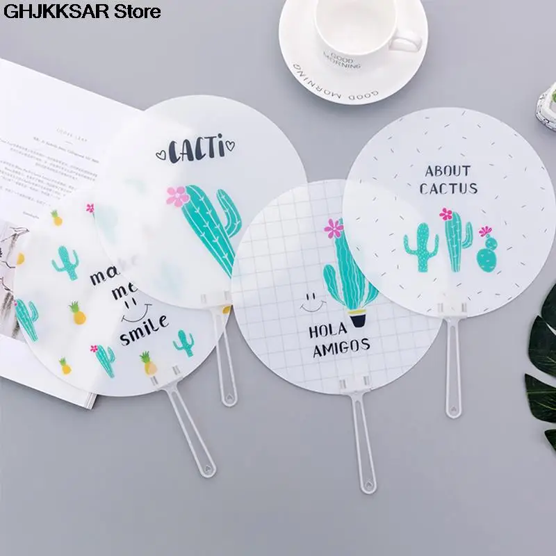 Portable Hand Fan Cute Mini Travel Small Ice Cream Shape Folding Cloth Japanese Style | Дом и сад