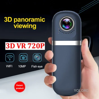 

3D 360 Panoramic view VR 720P VR Live Show Super HD WiFi Camera Dual Wide Angle Fish Eye Car DVR For iphone iOS Android Phone