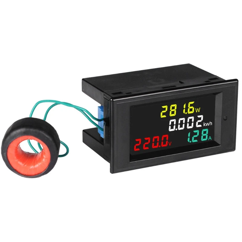 AC80-300V/AC300-450V 100A LCD Digital Display Voltmeter Electric Energy Meter AC Voltage Current Ammeter Power | Инструменты