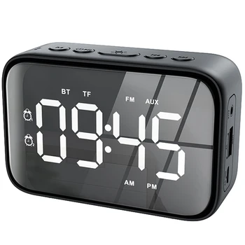 

Digital Alarm Clock Radio with FM Radio, Bluetooth Speakers with Headphone Jack, Dual Alarms, 5 Level Brightness Dimmer, Adjusta