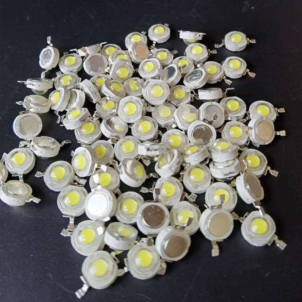 10-100Pcs LED COB Lamp Chip 1W 3W 3.2-3.6V Input 100-220LM Mini LED Bulb Diode SMD DIY Floodlight Spotlight Downlight led lamp led lamp beads led chip led lamp bulb