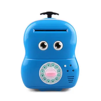

Creative Cute Baby Automatic Roll Money Password Piggy Bank Cartoon Trolley Case Password Box Children Smart Piggy Bank