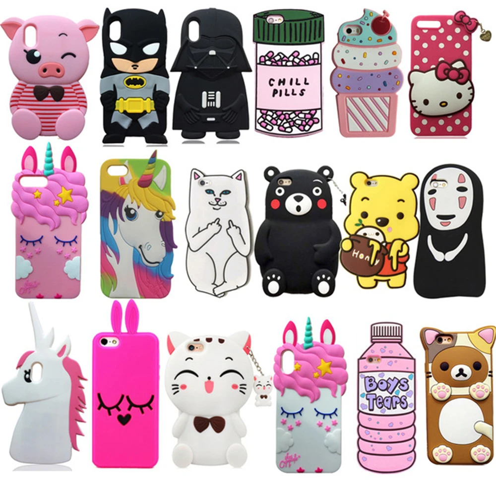 3D Cartoon Cute Animal Bear Unicorn Silicone Cover For iPhone 4 4s 5 5s SE 5C 6 6s 7 8 Plus X XR Xs Max Touch5/6 Phone Case Capa 3D Cartoon Cute Animal Bear Unicorn Silicone Cover For iPhone 4 4s 5 5s SE 5C 6 6s 7 8 Plus X XR Xs Max Touch5/6 Phone Case Capa