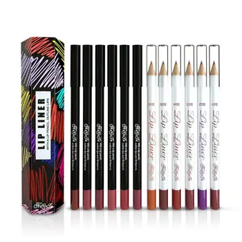 

12 Colors Matte Lip Liner Pencils Set Waterproof Long Lasting Lipliner Pens Smooth Natural Lipliner Pen Makeup Cosmetic Tool Kit