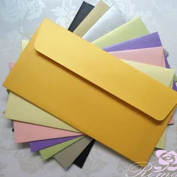 40PCS 110*220MM Thick Stock Envelope  Business Invitation Card  300gsm Pearl Paper