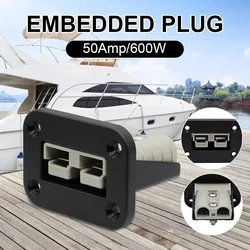 Couvercle de panneau de support de montage, 50 a, prise Anderson, pour caravane, camping car, bateau, camion 