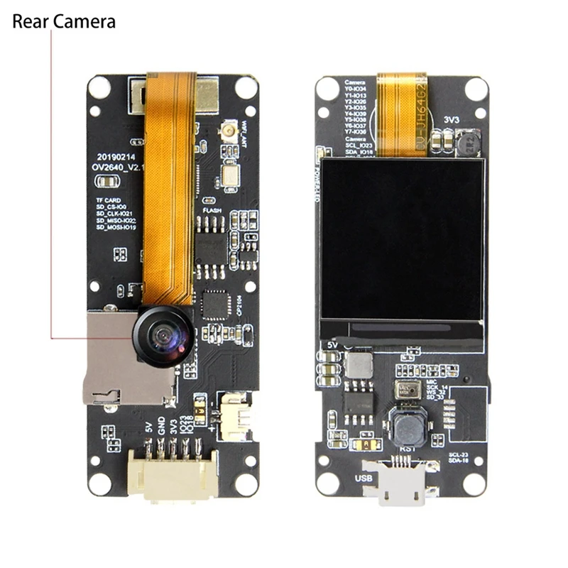 T-camera Plus Esp32-Dowdq6 8Mb Spram модуль камеры Ov2640 1,3 дюймов дисплей камера заднего вида