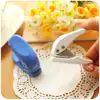 White Blue color Mini paper puncher 6mm hole scrapbooking punch Stationery Office binding tools School supplies A6749 ► Photo 1/6