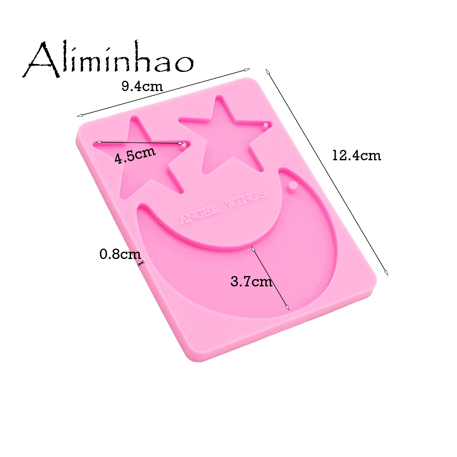 DY0122 Shiny Star moon Shape Silicone Mold For DIY Keychain decoration mold Clay epoxy resin Mold Craft