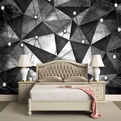Декоративные текстильные обои 3D трехмерные абстрактные трехмерные скандинавские свежие фоновые стены