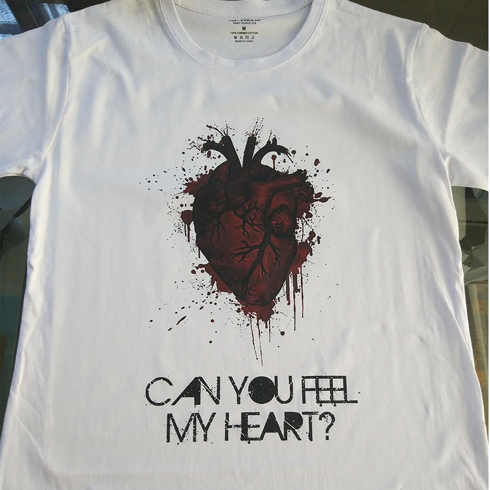 Heart Women T Shirts Digital Printed 