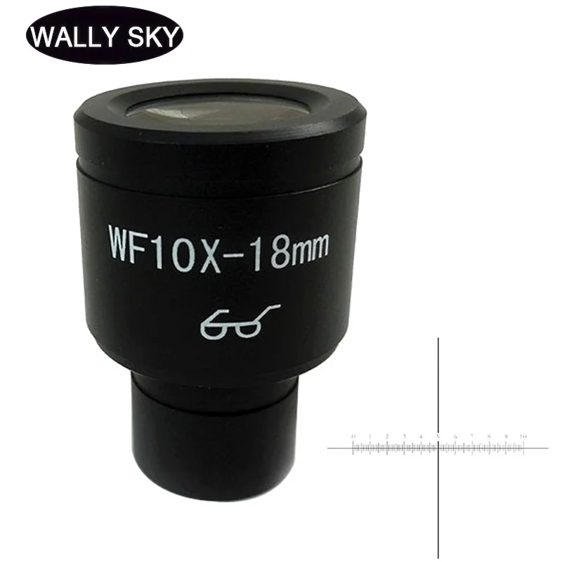 WF10X 18 мм окуляр микроскопа с сеткой для биологического монтаж 23 2 оптическое