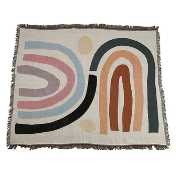 

Casual Blanket Carpet Decoration Fashion Personalized Creative Tapestry Knitted Sofa Blanket Single Tapestry Sofa Mat