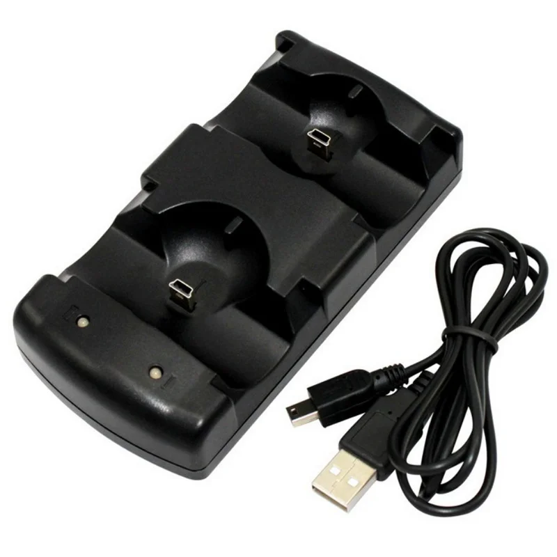 Двойное зарядное устройство для контроллера PS3 док станция с usb кабелем быстрой