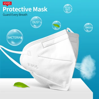 

10 Pcs Dustproof Face Masks Disposable Mask Reusable Filter Mask 5-Layer Protection Mask Non Woven Anti PM 2.5 Dust Mouth masker