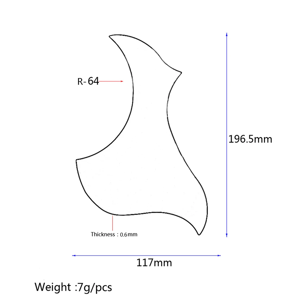 Acoustic Guitar Pickguard Pick Guard Scratch Plate Self adhesive Pickguard for Acoustic Guitar