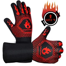 Guantes resistentes a altas temperaturas, ignífugos, antiquemaduras, dibujos animados, resistentes, gruesos y duraderos, estilo nuevo, 2021, 1 paquete