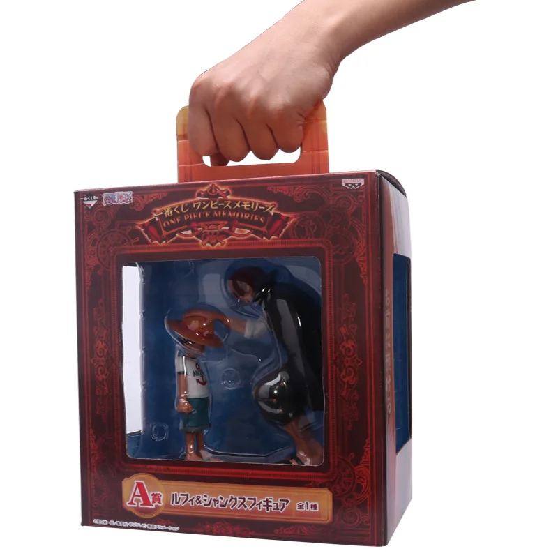 18cm Anime One Piece Childhood Monkey D Luffy Four Emperors Shanks Parting Statue Pvc Action Figure Collectible Model Toy L24 Aliexpress Toys Hobbies